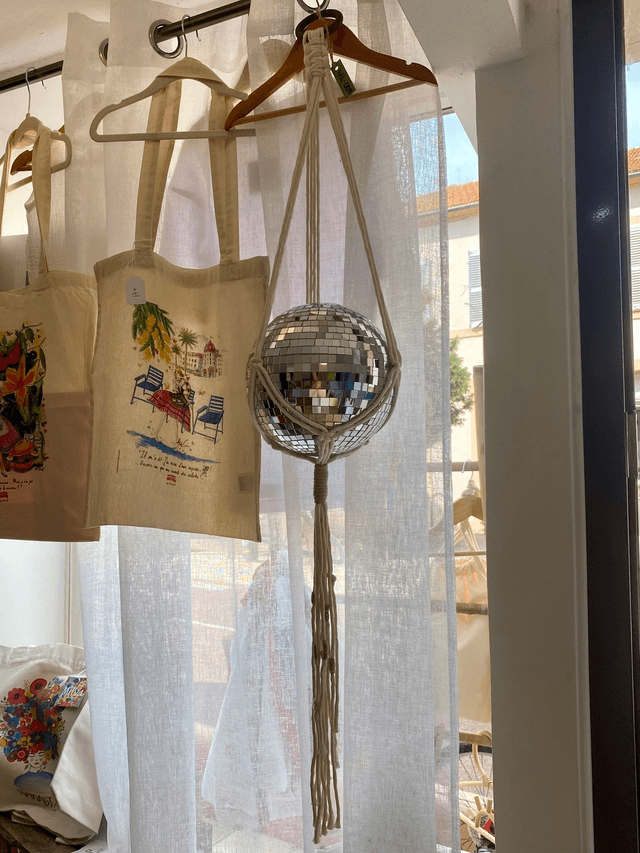Boule Disco Macramé