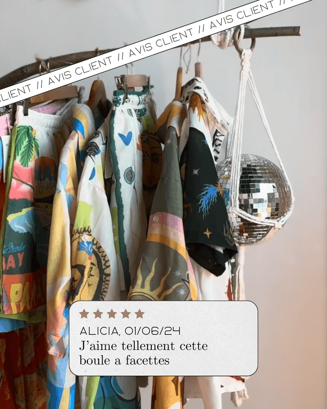 Boule Disco Macramé
